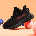 Free Shipping 350 V2 Famous Brand High Qulity Boy Kid Knitted Designer Summer Brreathable Children Shoes Sneaker